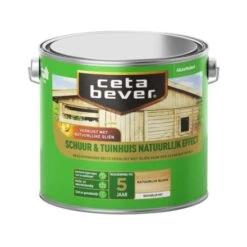 Cetabever Schuur & Tuinhuis Beits Natuurlijk Effect - Natuurlijk Blank 2,5 Liter