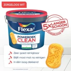 Flexa Powerdek Clean - 10 Liter -verfwinkel Winkel Powerdek clean 5x langer schoon 1