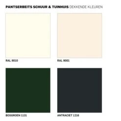 Rambo Pantserbeits Schuur & Tuinhuis Zijdeglans Dekkend - Bosgroen 9 Rambo Pantserbeits Schuur & Tuinhuis Zijdeglans Dekkend - Bosgroen -verfwinkel Winkel RAMBO PANTERBEITS SCHUUR TUINHUIS KLEUREN DEKKEND EXTERIOR 1