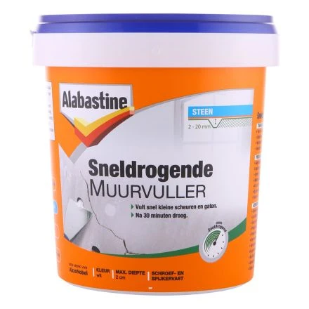 Alabastine Sneldrogende Muurvuller - 1 Kilo 3 Alabastine Sneldrogende Muurvuller - 1 Kilo
