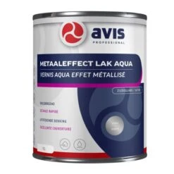 Avis Metaaleffect Lak Aqua 1 Liter - Zilver
