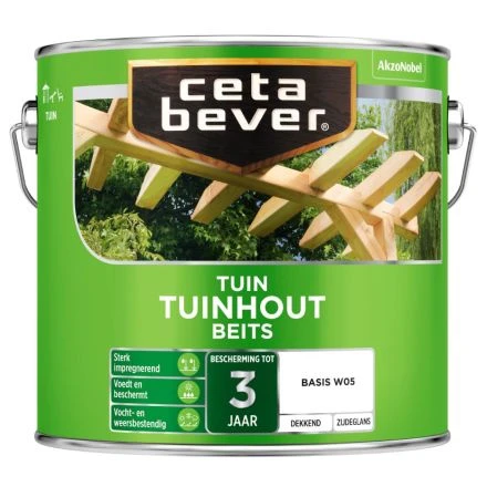Cetabever Tuinbeits Tuinhout Dekkend 4 Cetabever Tuinbeits Tuinhout Dekkend - Afbeelding 2