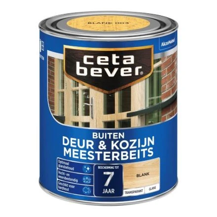Cetabever Meesterbeits Deur & Kozijn Transparant Glans - Blank 3 Cetabever Meesterbeits Deur & Kozijn Transparant Glans - Blank