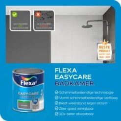 Flexa Easycare Muurverf Mat - Badkamer -verfwinkel Winkel flexa easycare muurverf mat badkamer vw fl1034 4 1