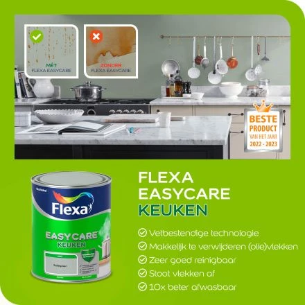 Flexa Easycare Muurverf Mat - Keuken 5 Flexa Easycare Muurverf Mat - Keuken - Afbeelding 3