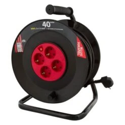 Kabelhaspel 3x1.5 - 4 Contactdozen - 40 Meter