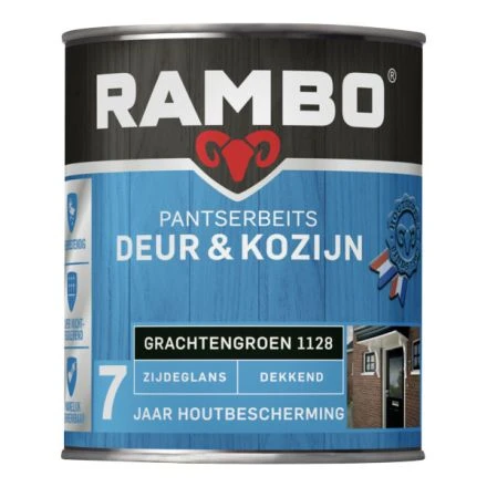 Rambo Pantserbeits Deur & Kozijn Zijdeglans Dekkend - Grachtengroen 3 Rambo Pantserbeits Deur & Kozijn Zijdeglans Dekkend - Grachtengroen