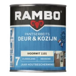 Rambo Pantserbeits Deur & Kozijn Zijdeglans Dekkend - Ivoorwit