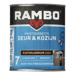 Rambo Pantserbeits Deur & Kozijn Zijdeglans Dekkend - Kastanjebruin