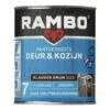 Rambo Pantserbeits Deur & Kozijn Zijdeglans Dekkend - Klassiek Bruin