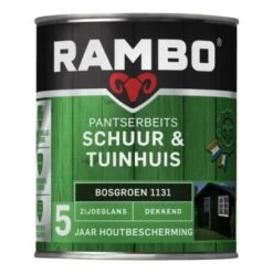 Rambo Pantserbeits Schuur & Tuinhuis Zijdeglans Dekkend - Bosgroen