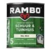 Rambo Pantserbeits Schuur & Tuinhuis Zijdeglans Dekkend - Ral 9010 -verfwinkel Winkel rambo pantserbeits schuur tuinhuis zijdeglans dekkend vw ra1027r9010