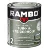 Rambo Pantserbeits Tuin & Steigerhout Zijdeglans - Flessen Groen 750 Ml 1 Rambo Pantserbeits Tuin & Steigerhout Zijdeglans - Flessen Groen 750 Ml -verfwinkel Winkel rambo pantserbeits tuin steigerhout zijdeglans dekkend vw ra1029fg 1 1