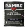 Rambo Pantserlak Deur & Kozijn Hoogglans Dekkend - Diepzwart -verfwinkel Winkel rambo pantserlak deur kozijn hoogglans dekkend vw ra1031dz