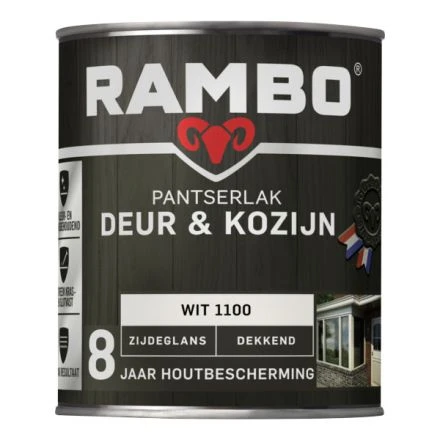 Rambo Pantserlak Deur & Kozijn Zijdeglans Dekkend - Wit 3 Rambo Pantserlak Deur & Kozijn Zijdeglans Dekkend - Wit