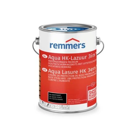 Remmers Aqua HK-Lazuur - 310 Diepzwart 3 Remmers Aqua HK-Lazuur - 310 Diepzwart