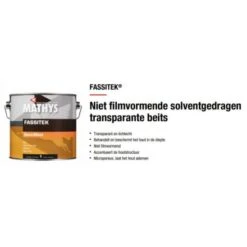 Mathys Fassitek - Transparante Beits -verfwinkel Winkel rust oleum fassitek vw ru1049 2 5