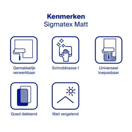 Sigma Sigmatex Superlatex Matt - Muurverf 4 Sigma Sigmatex Superlatex Matt - Muurverf - Afbeelding 2