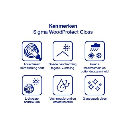 Sigma WoodProtect Gloss 4 Sigma WoodProtect Gloss - Afbeelding 2