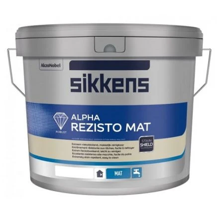 Sikkens Alpha Rezisto Mat - Muurverf 3 Sikkens Alpha Rezisto Mat - Muurverf