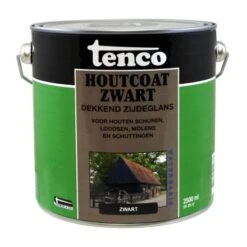 Tenco Houtcoat Zwart - Zijdeglans Waterbasis